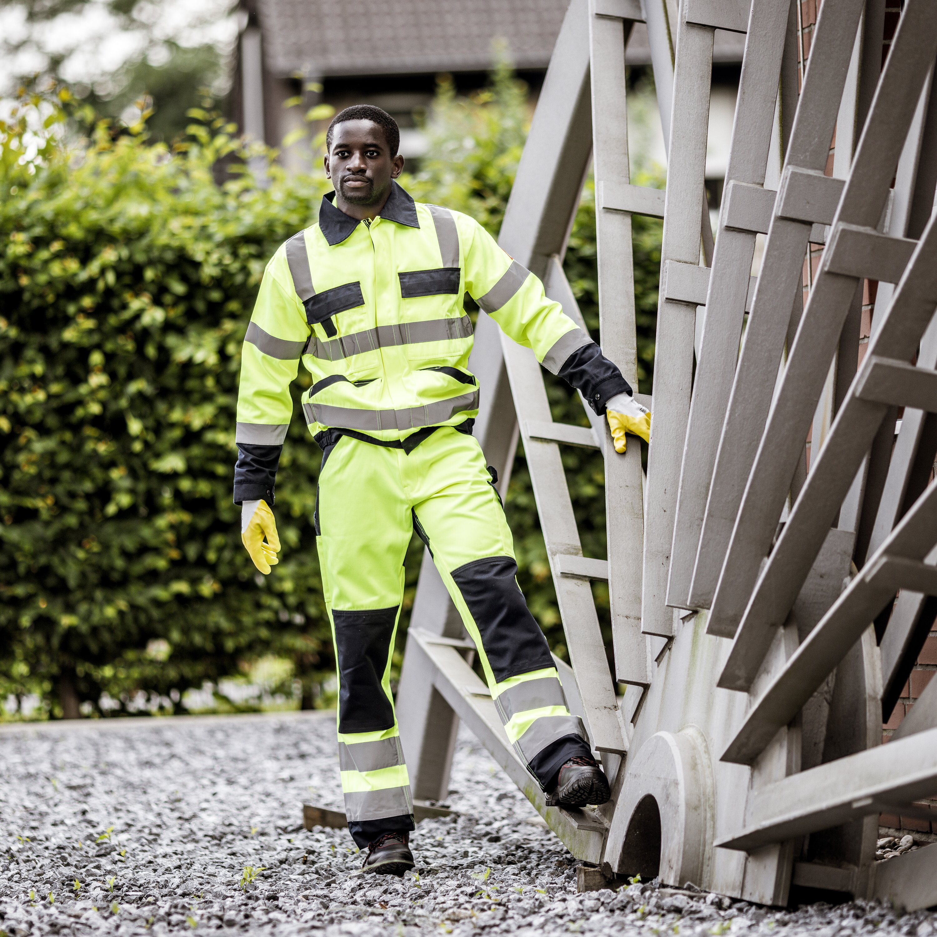 NITRAS MOTION TEX VIZ, Warnschutz - Arbeitsjacke, EN ISO 13688, EN ISO 20471