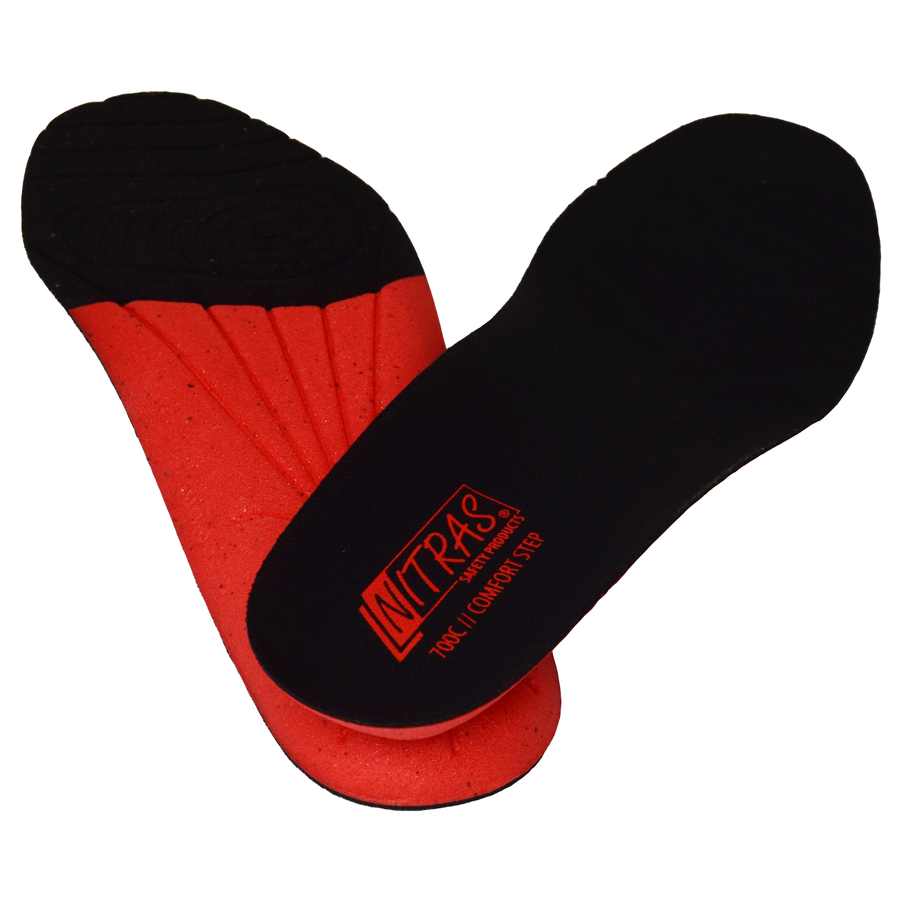 NITRAS COMFORT STEP, Einlegesohle, schwarz / rot