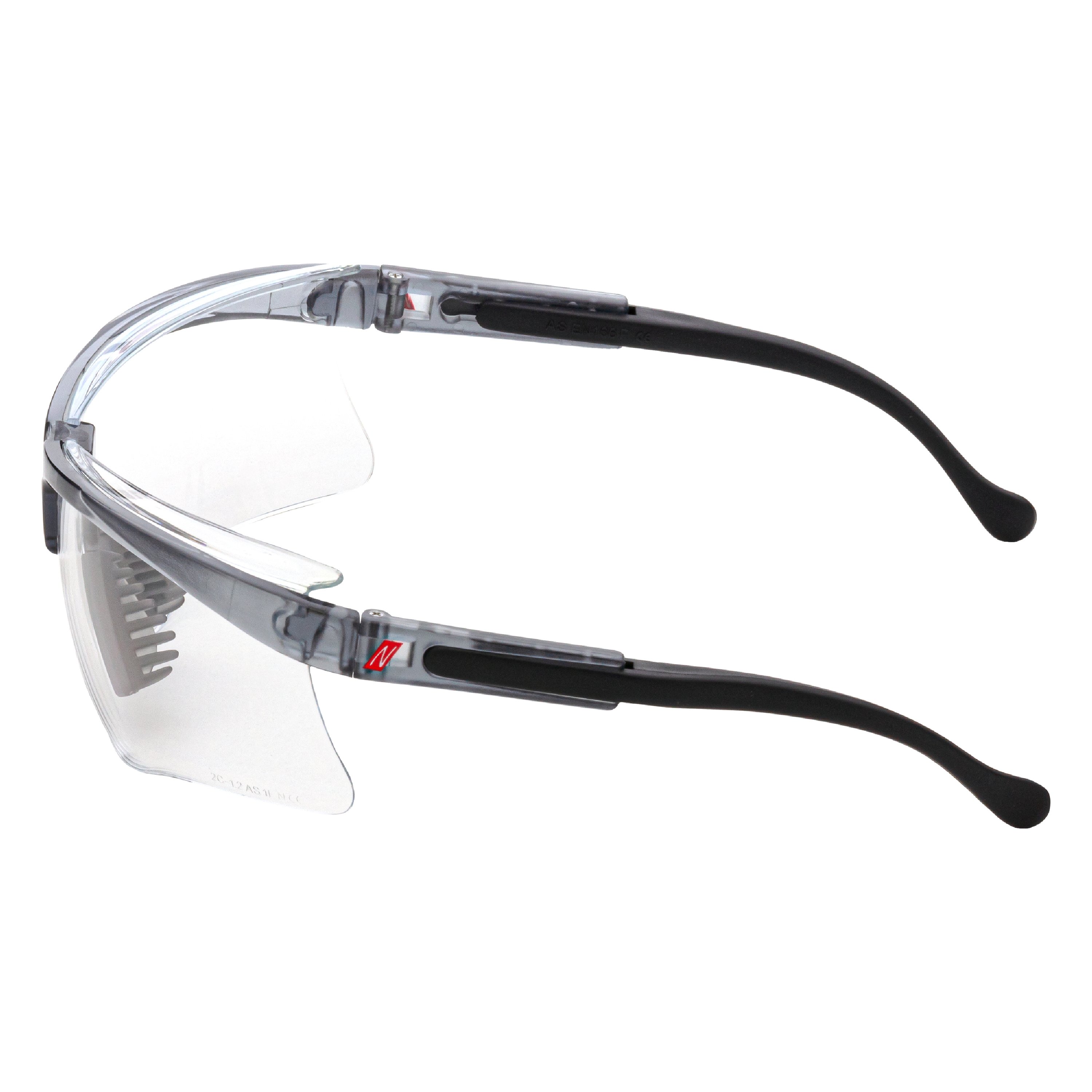 NITRAS VISION PROTECT PREMIUM, Schutzbrille, schwarz, Sichtscheiben klar, EN 166