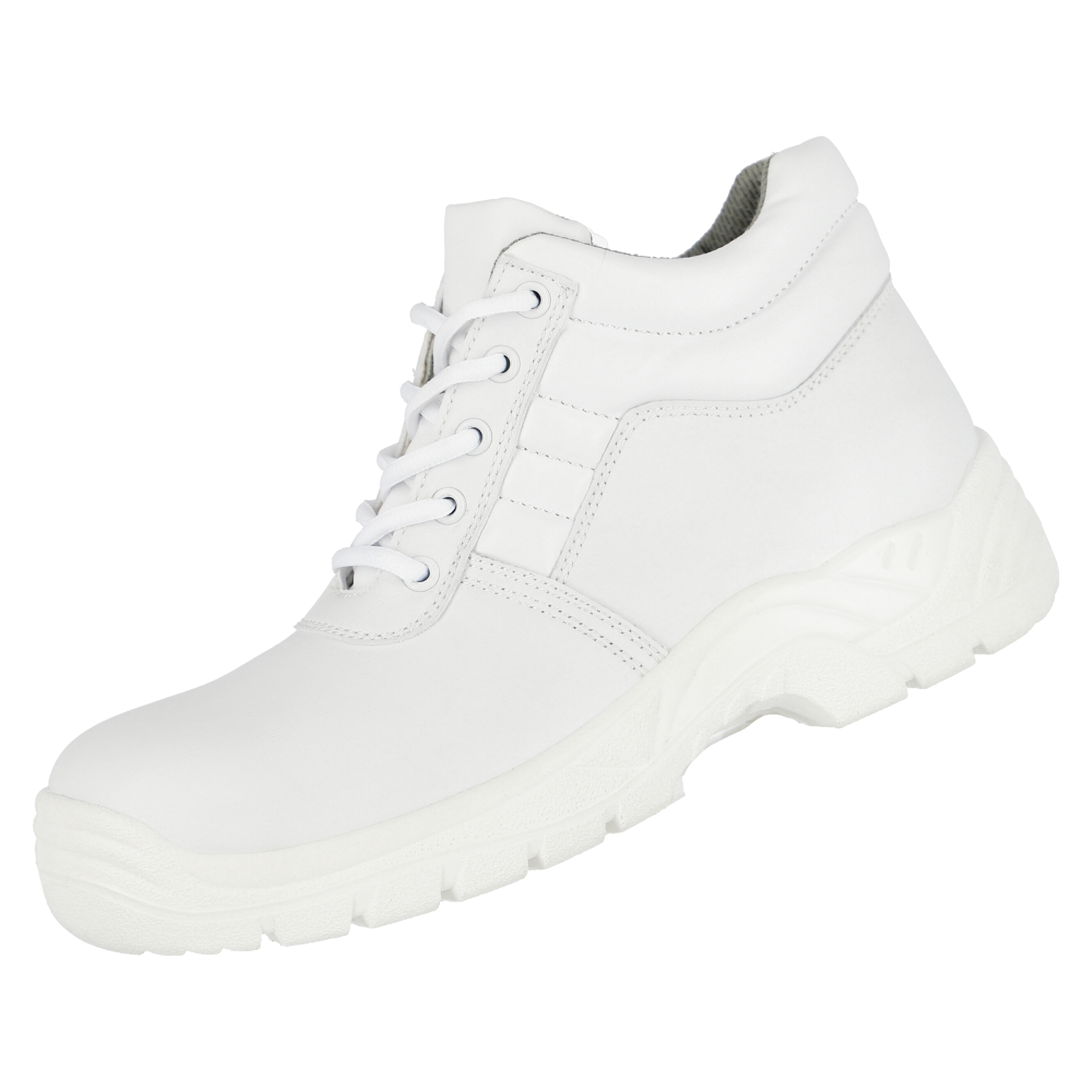 NITRAS CLEAN STEP MID, S2 Sicherheitsstiefel, halbhoch, weiß, EN ISO 20345