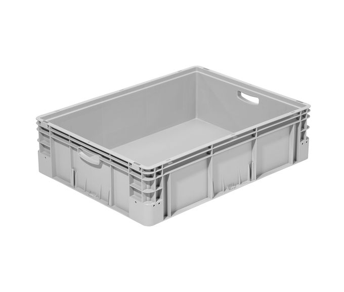 Behälter geschlossen 
800 x 600 x 220 mm  Farbe: grau, blau