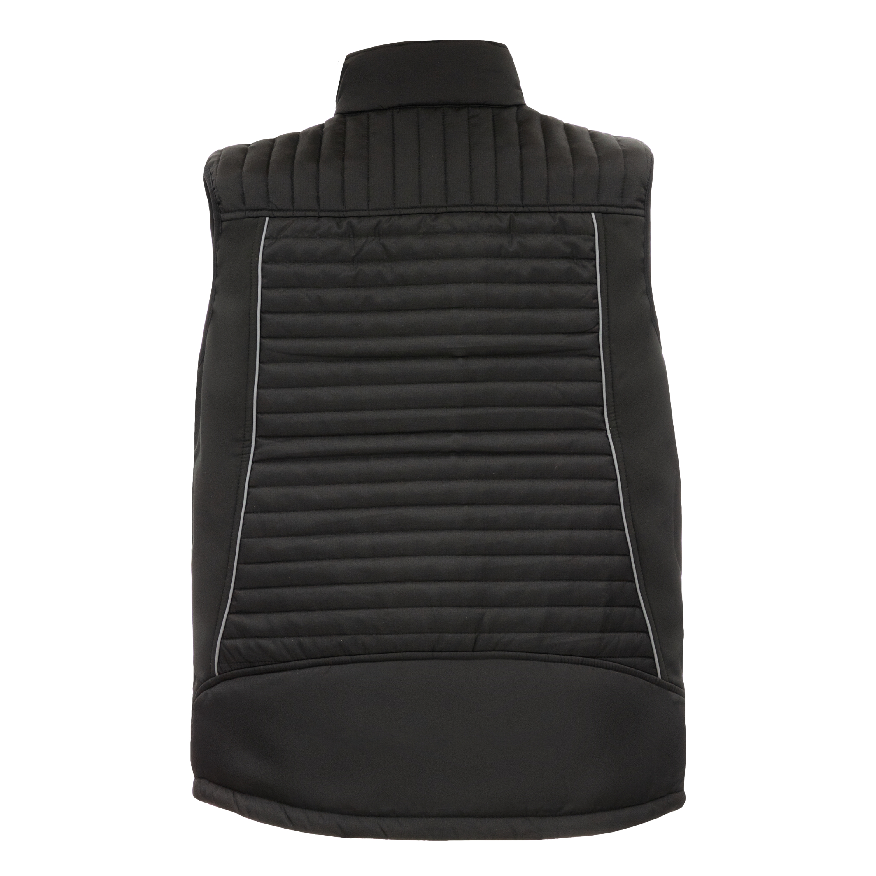 NITRAS MOTION TEX PLUS, gesteppte Softshellweste, schwarz