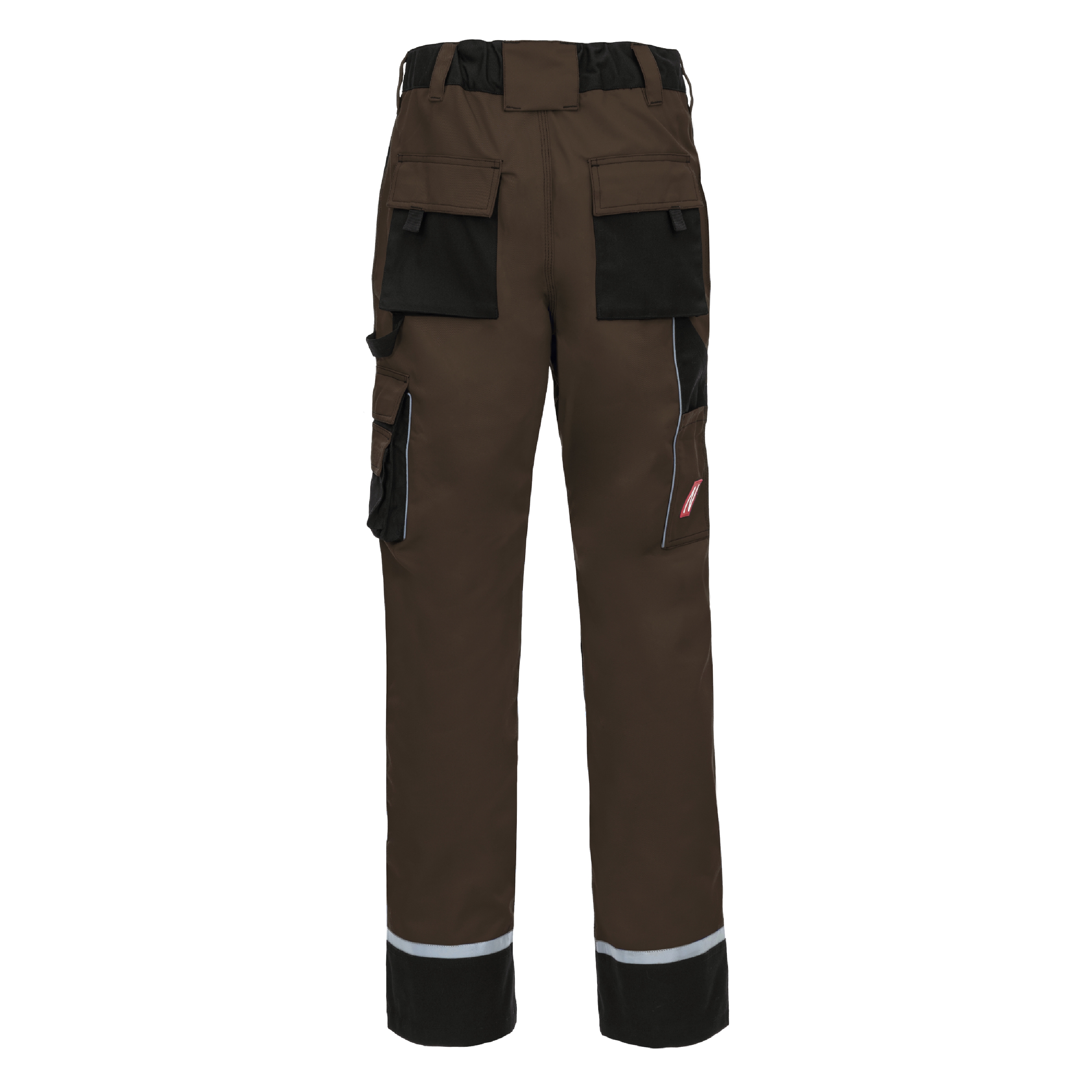 NITRAS MOTION TEX PLUS, Arbeitshose, lang, braun / schwarz, OEKO-TEX