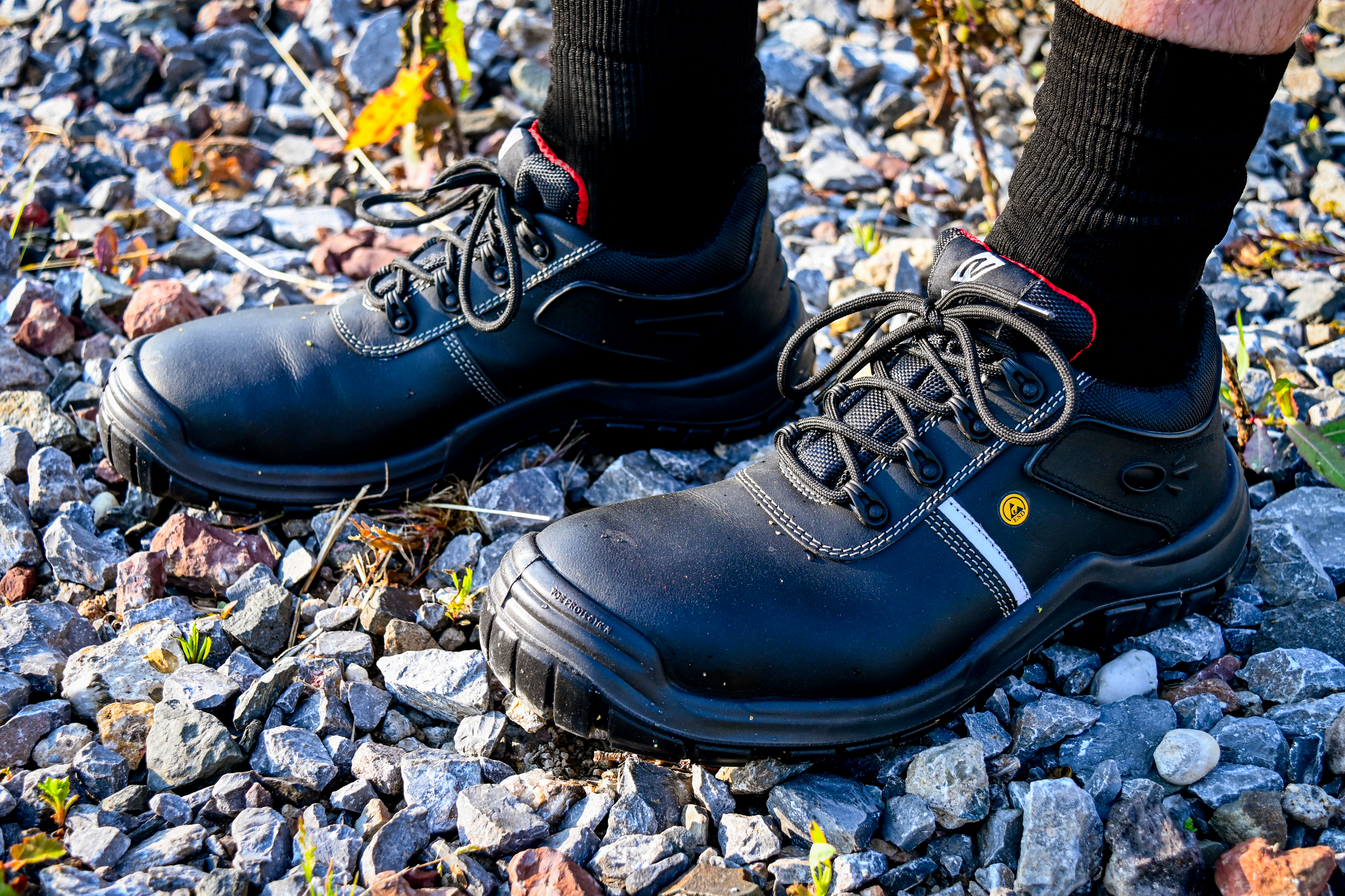 NITRAS UTILITY STEP, S3L CI FO SR Sicherheitshalbschuhe, schwarz, EN ISO 20345, EN IEC 61340-4-3, DGUV Regel 112-191