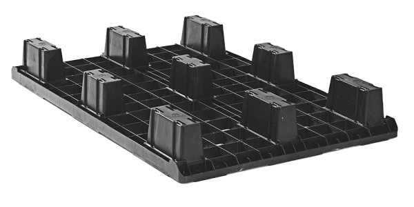 Kunststoffpalette 1200 x 800 Geschlossenes Deck 9 Füße light Ohne Antirutschkante Kunststoffpalette 1200 x 800 Geschlossenes Deck 9 Füße light Ohne Antirutschkante