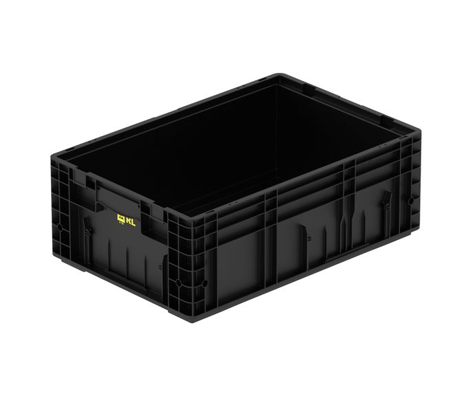 ESD-Behälter VDA-RL-KLT 600 x 400 x 213 mm - VDA-RL-KLT 6013 ESD  Farbe: schwarz