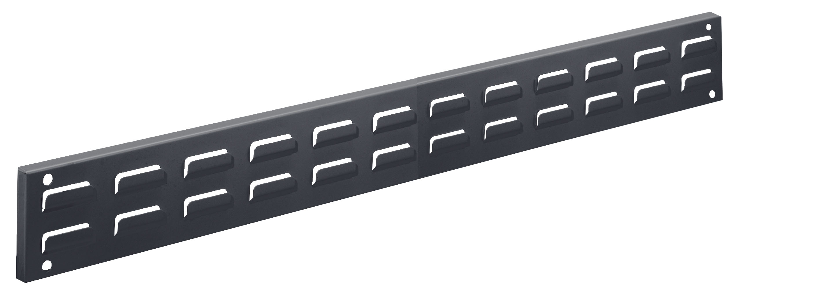 ®RasterPlan Wandschiene Schlitzplatte L 920 x H 100 mm. RAL 7016.