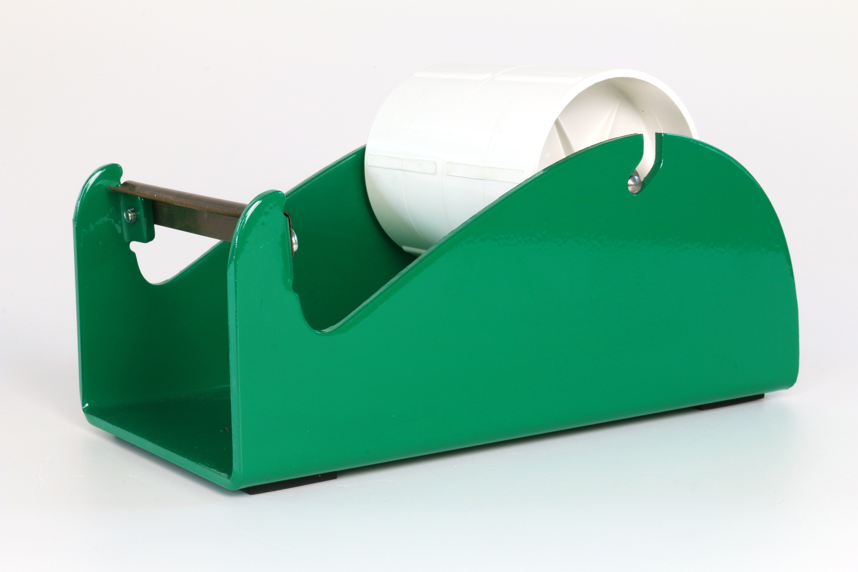 Klebeband-Tischabroller Grün, für 1-4 Rollen, 4 x 25mm Bandbreite, 145mm Außendurchmesser