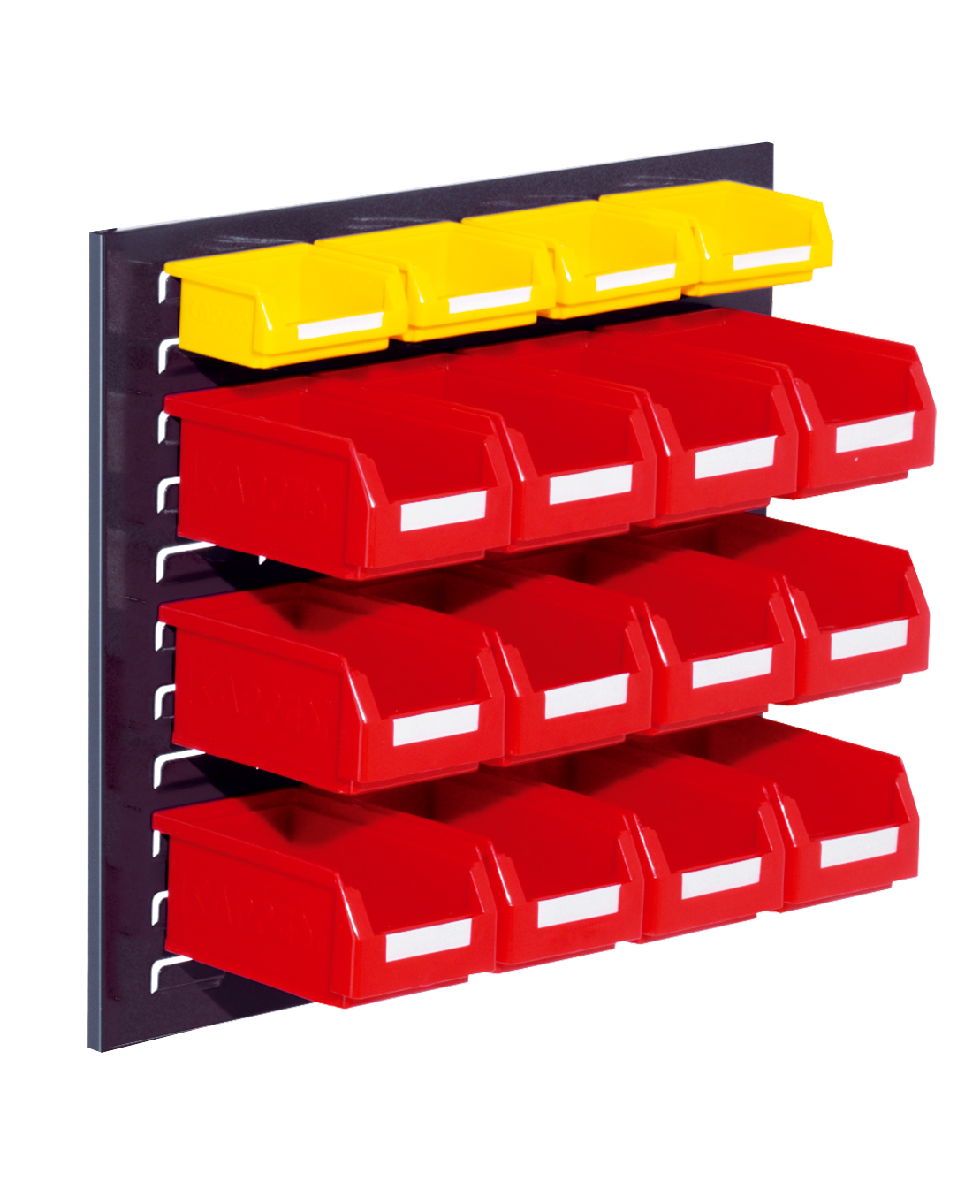 ®RasterPlan Schlitzplatten Einsteigerset 10 RAL 7016. 1 x Schlitzplatte H 450 x B 500 mm 12 x Lagersichtkästen Größe 7 4 x Lagersichtkästen Größe 8.