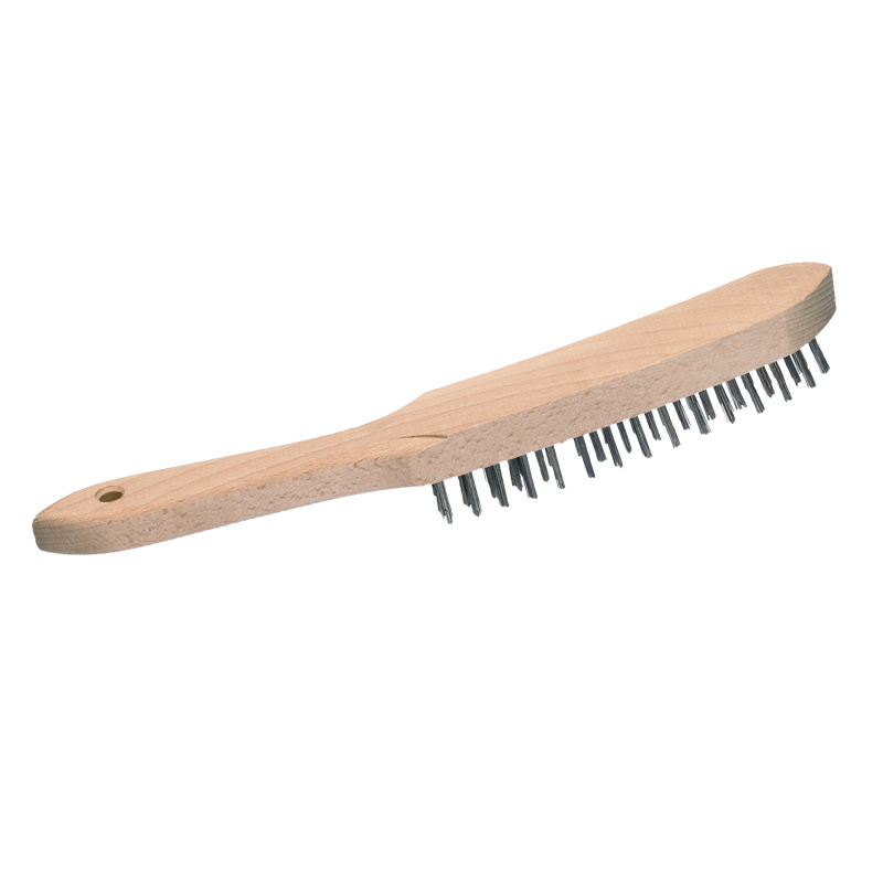 Drahtbürste mit Holzgriff