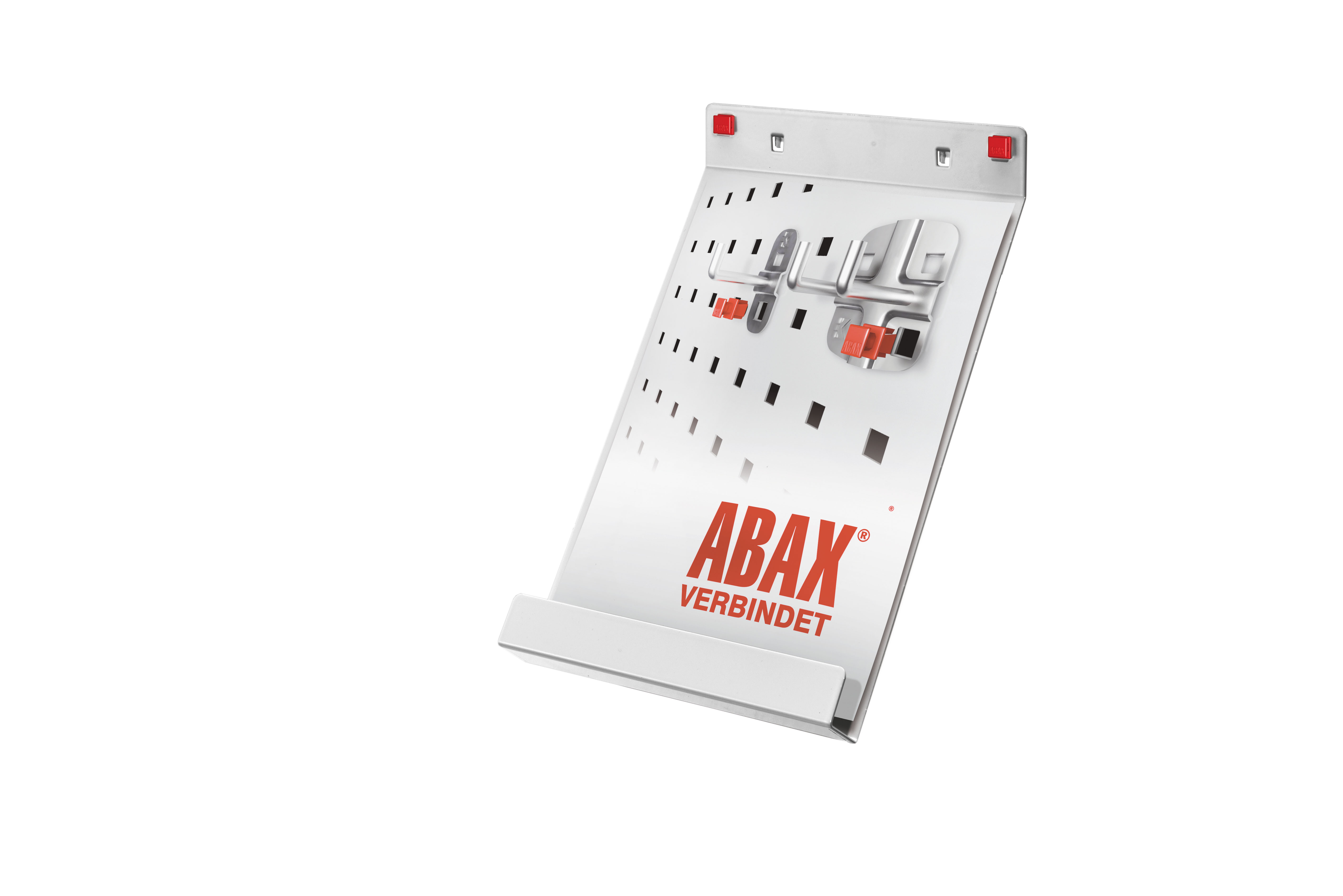 ABAX® Prospekthalter DIN A 4 Breite 220 mm x Höhe 330 mm RAL 7035 - Lichtgrau