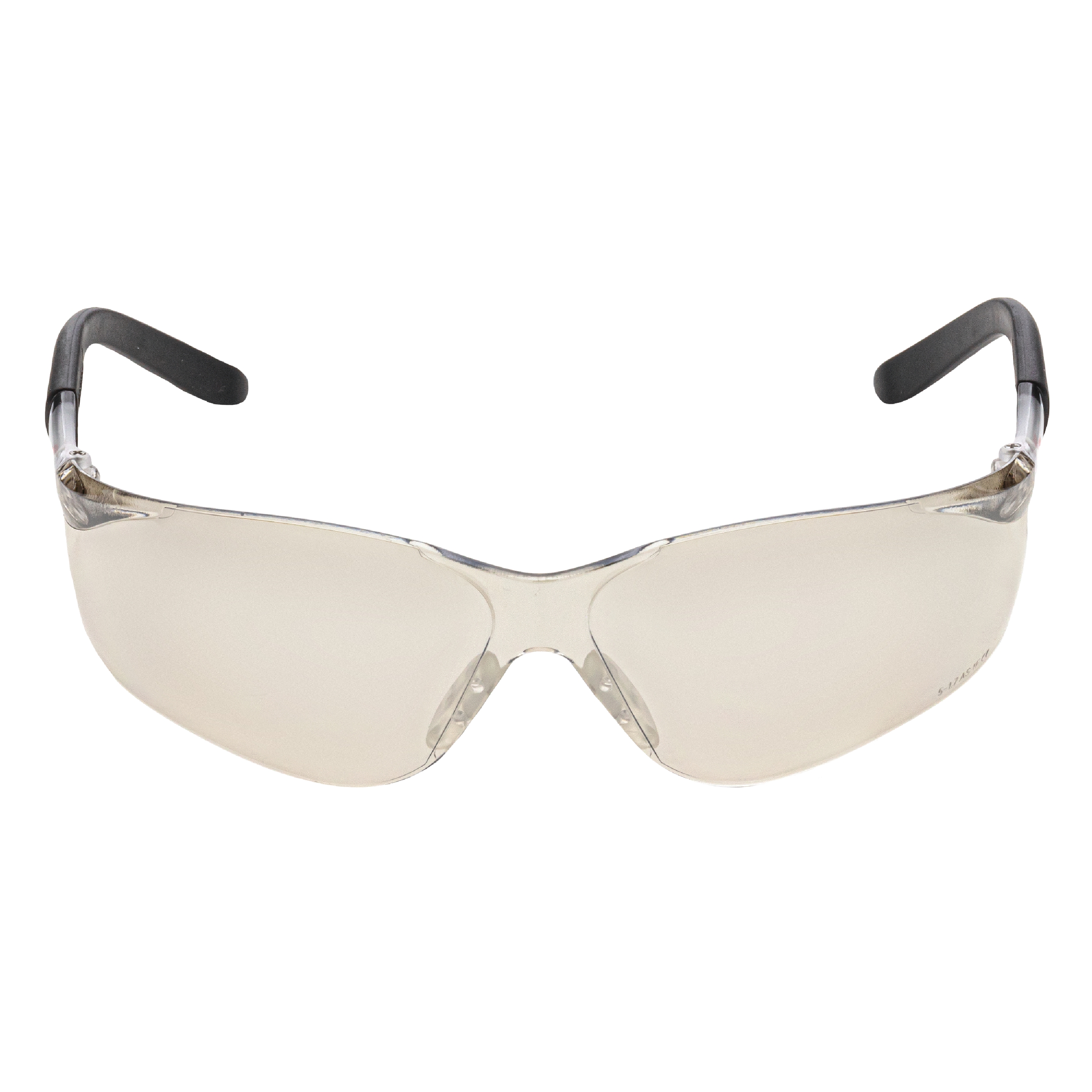 NITRAS VISION PROTECT, Schutzbrille, beige / schwarz, silber verspiegelt, EN 166