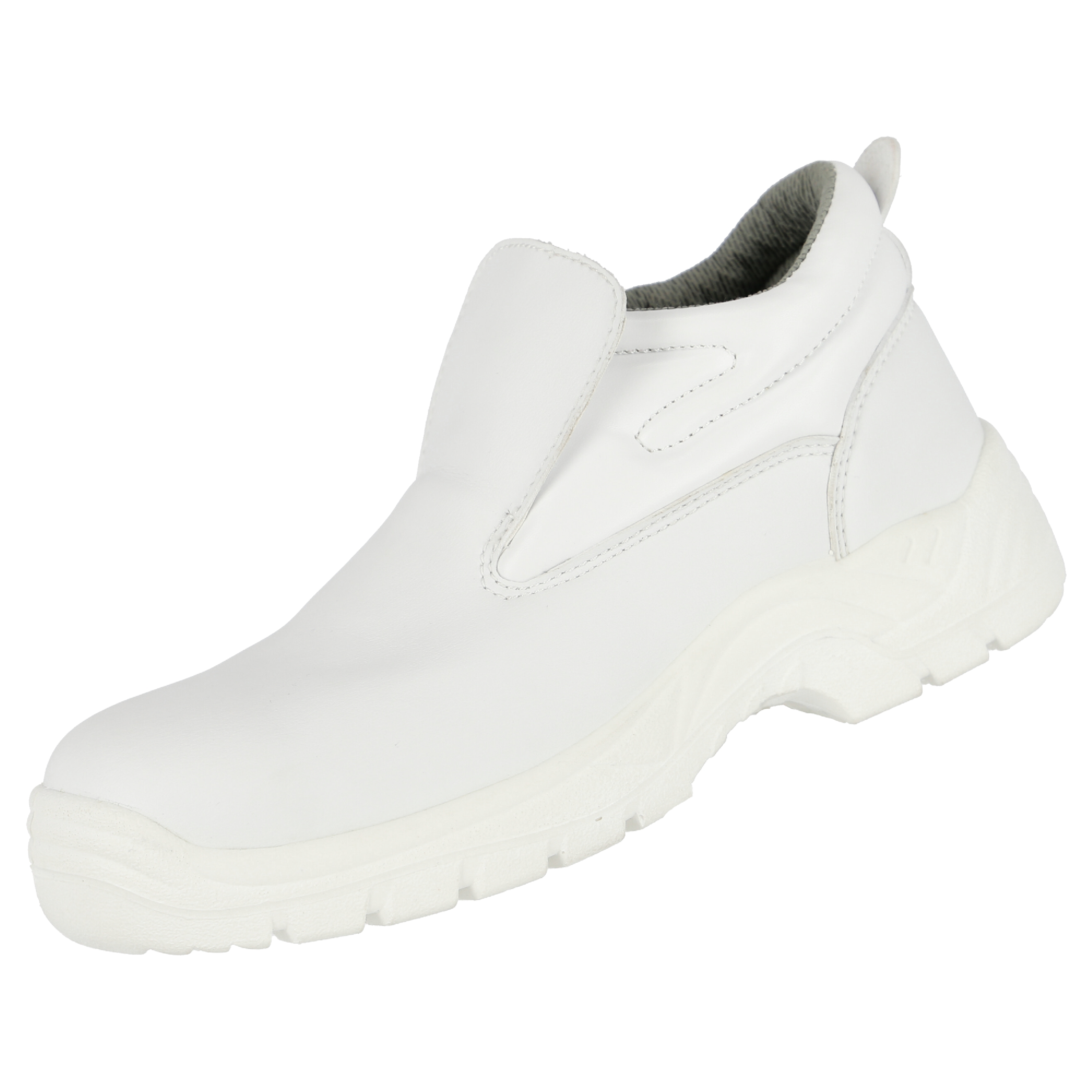 NITRAS CLEAN STEP MID SL, S2 Sicherheitsslipper, weiß, EN ISO 20345