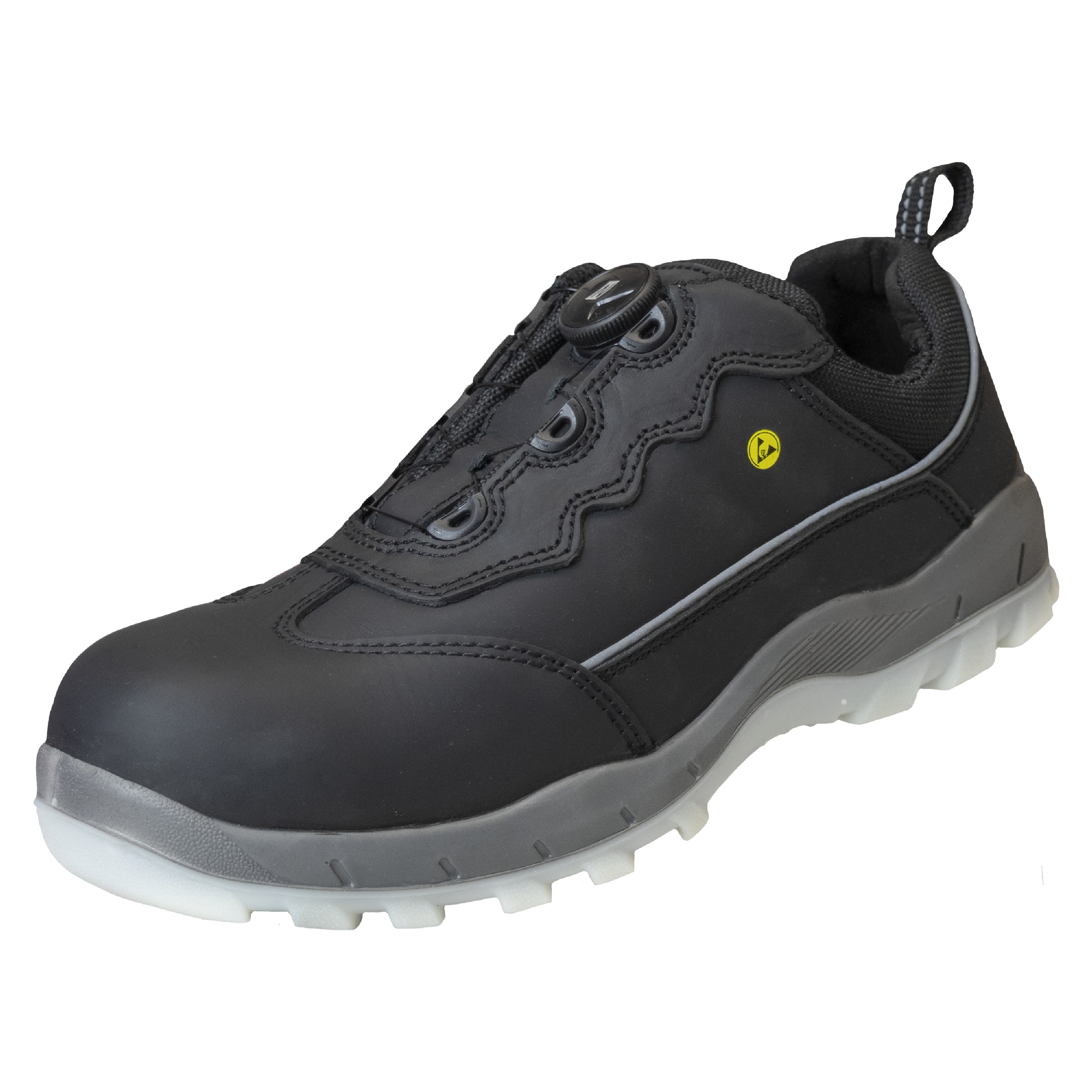 NITRAS SPORT STEP FIT, Sicherheitshalbschuhe, schwarz, EN ISO 20345, EN 61340-4-3, DGUV Regel 112-191