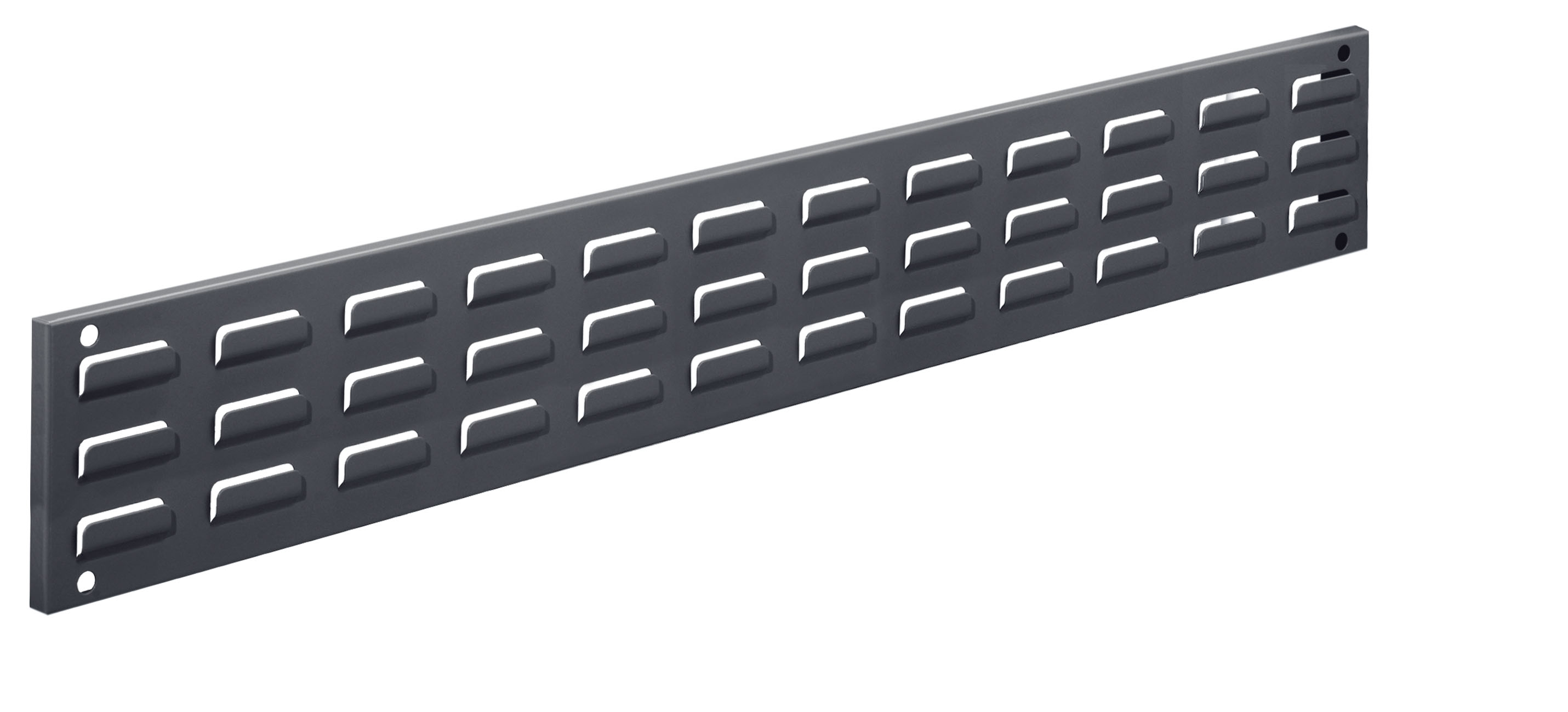 ®RasterPlan Wandschiene Schlitzplatte L 920 x H 140 mm. RAL 7016.