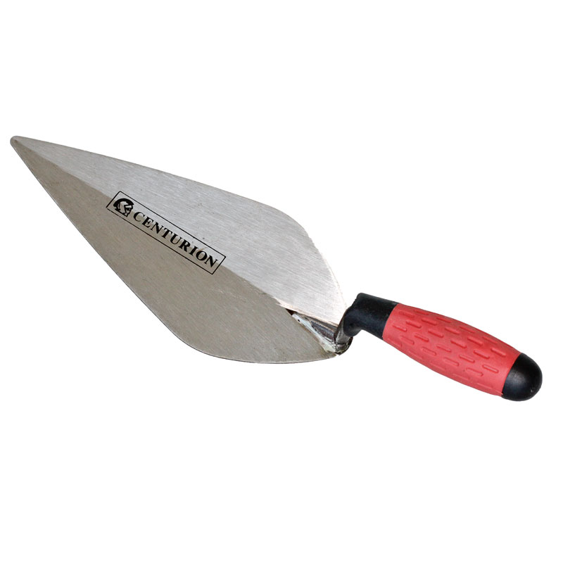 Stahlkelle spitz 15cm mit Holzgriff