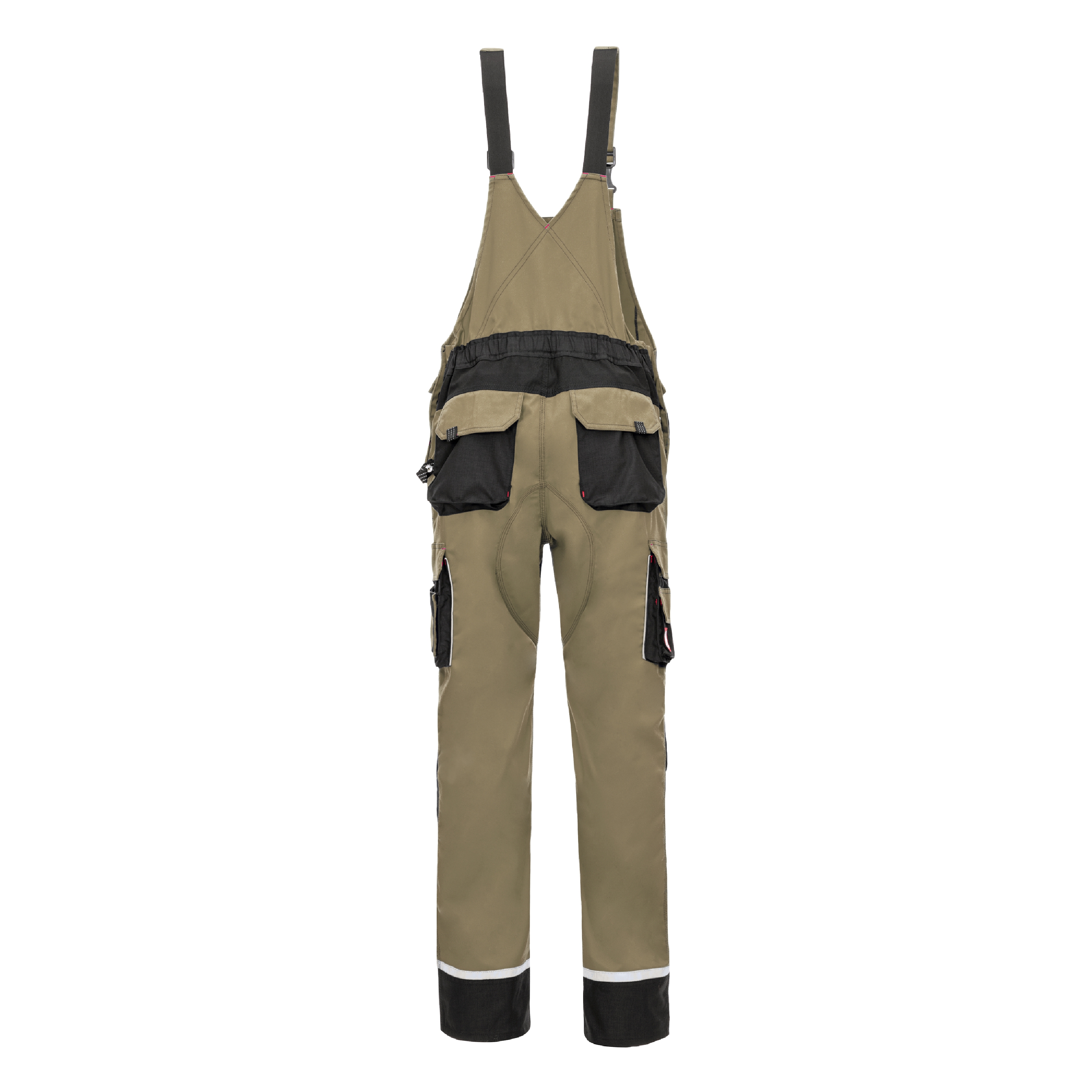 NITRAS MOTION TEX PRO FX, Latzhose, lang, khaki / schwarz, OEKO-TEX