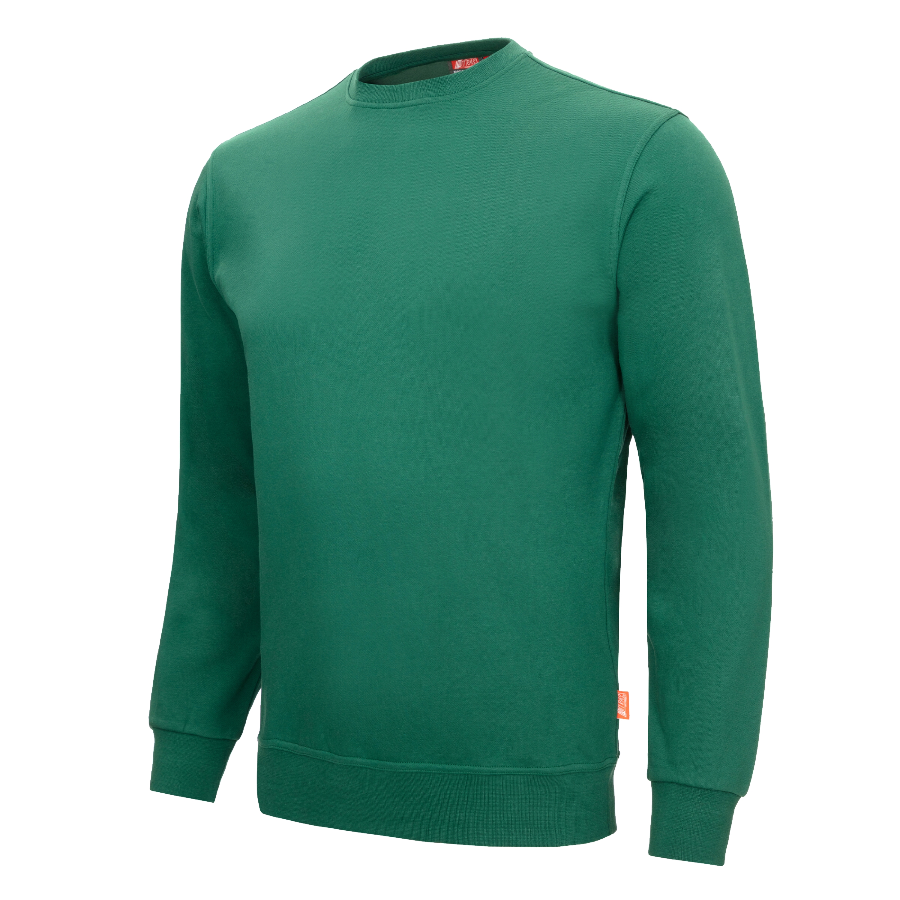 NITRAS MOTION TEX LIGHT, Pullover, grün (Farbcode: 3000), 70% Baumwolle / 30% Polyester, 300 g/qm, STANDARD 100 by OEKO-TEX®