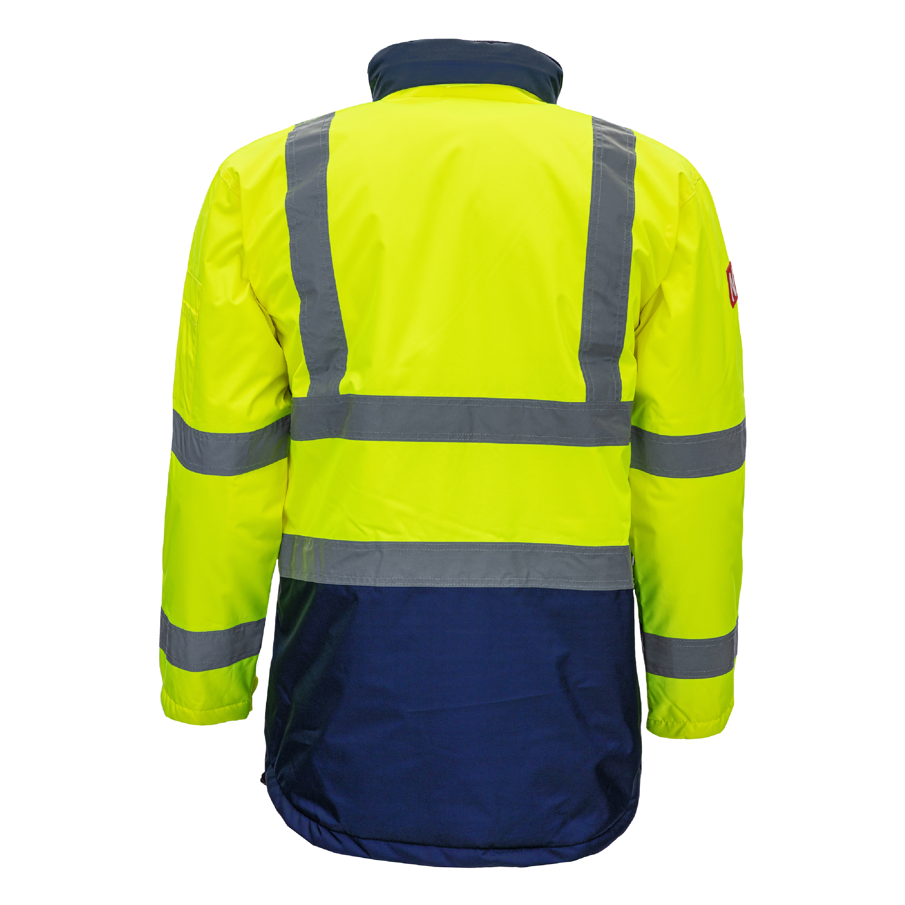 NITRAS MOTION TEX VIZ, Warnschutz-Parka, neongelb / marineblau, EN ISO 13688, EN ISO 20471, EN 343