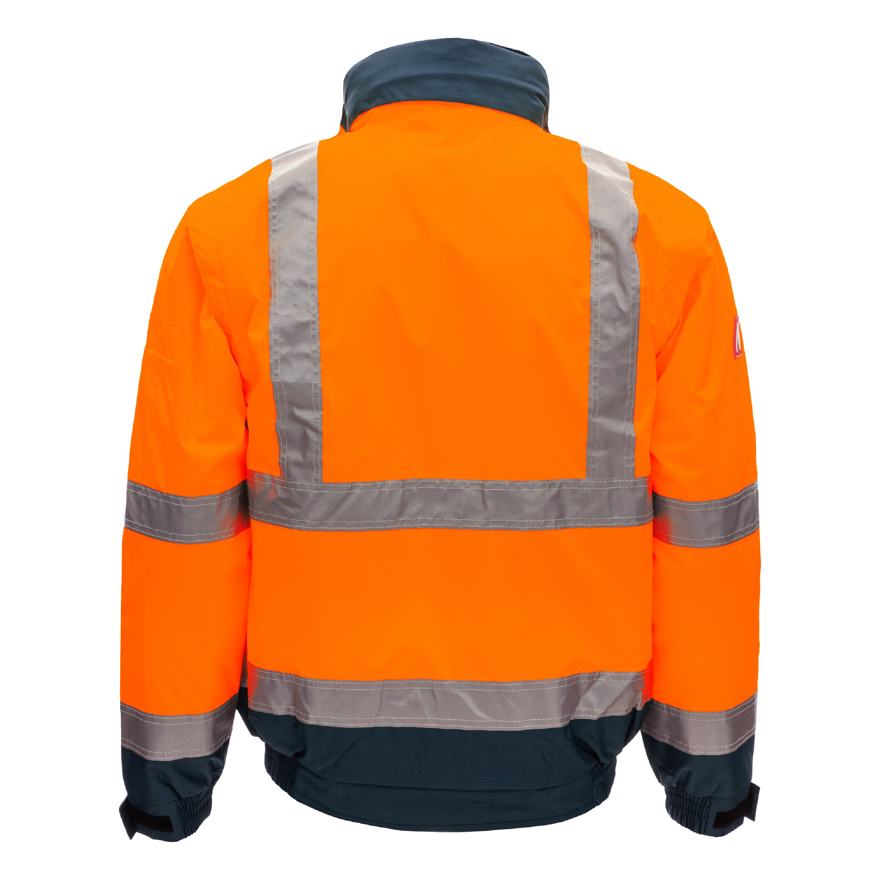 NITRAS MOTION TEX VIZ PLUS, Warnschutz-Pilotenjacke, neonorange / marineblau, EN ISO 13688, EN ISO 20471, EN 343