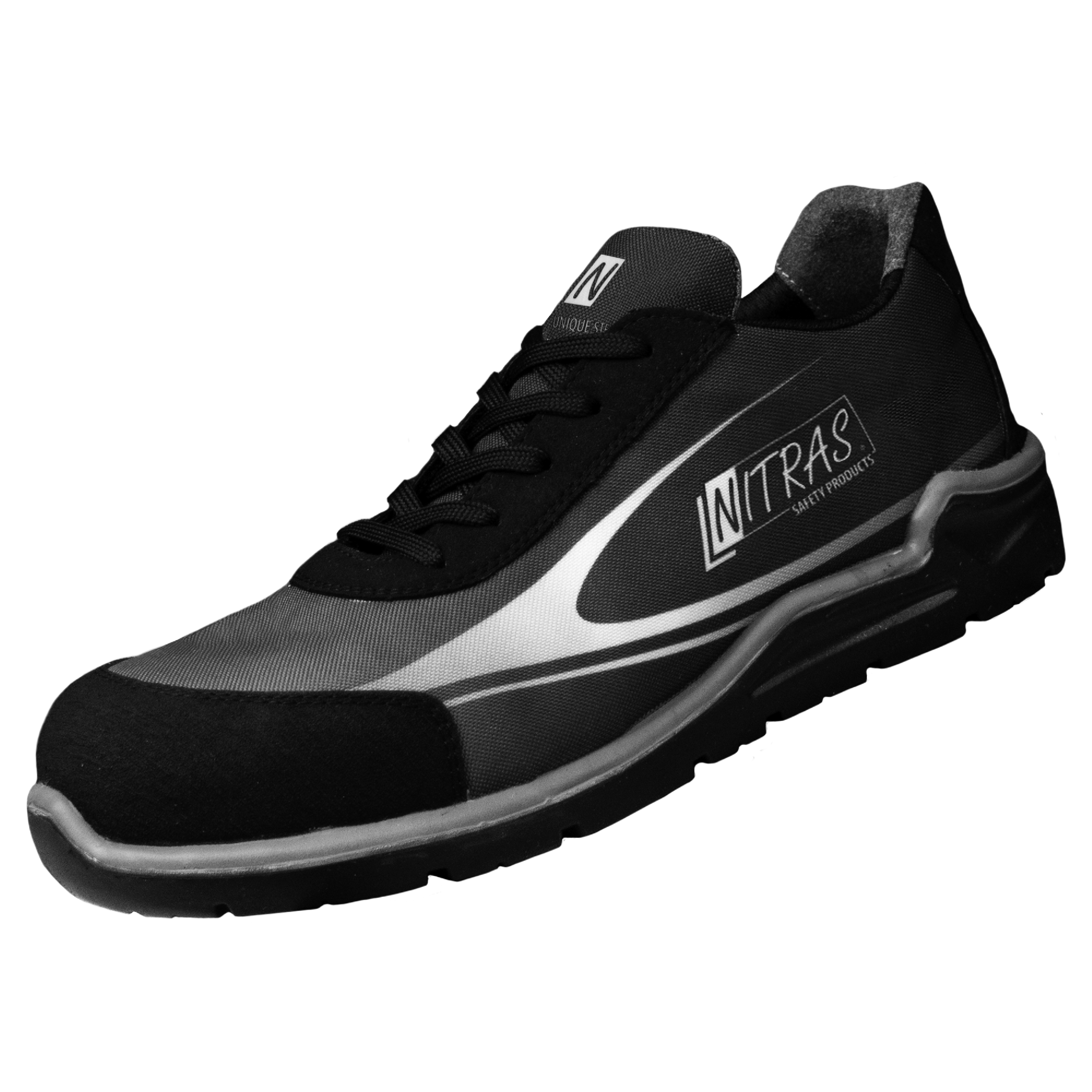 NITRAS UNIQUE STEP , S3 Sicherheitshalbschuhe, anthrazit, EN ISO 20345, DGUV Regel 112-191