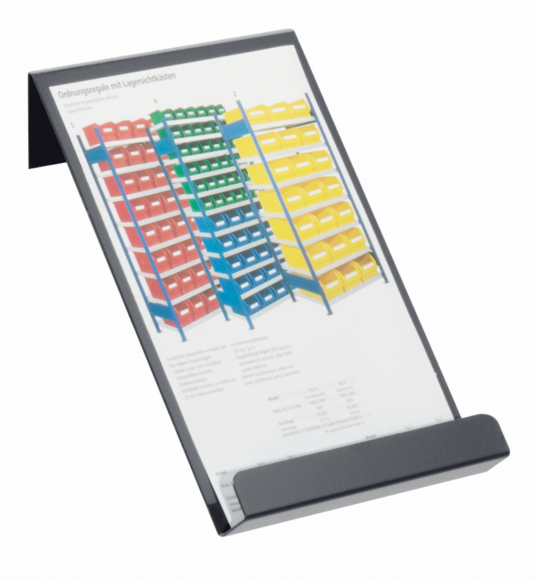 ®RasterPlan Prospekthalter DIN A4 Breite 220 mm x Höhe 310 mm Anthrazitgrau