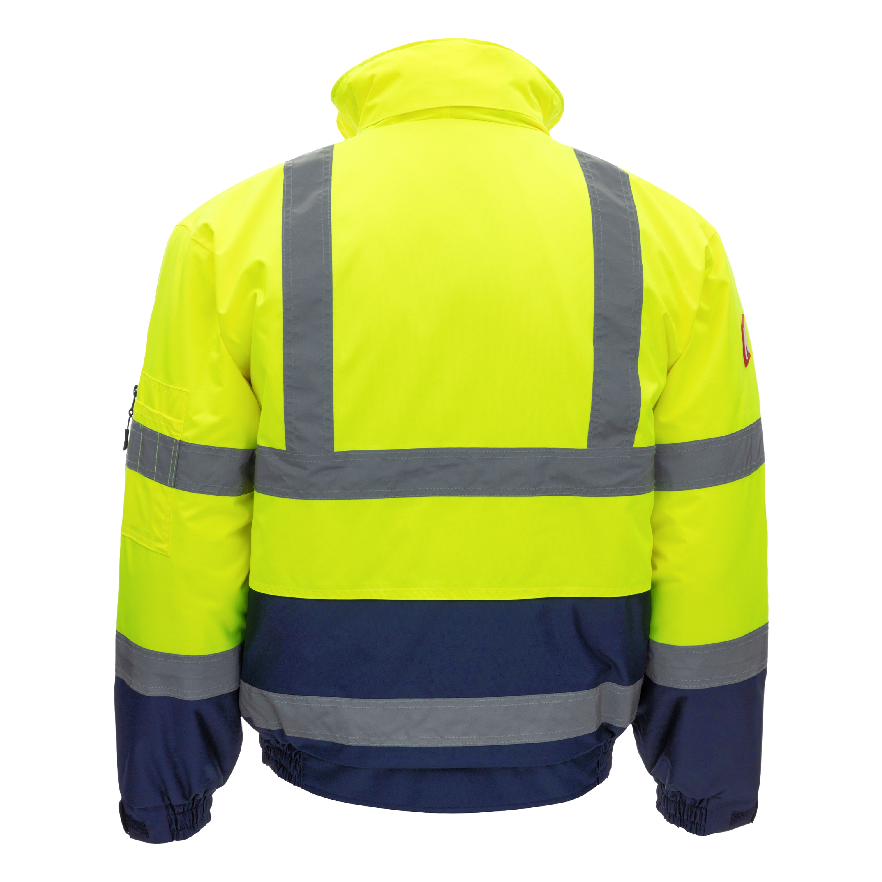 NITRAS MOTION TEX VIZ, Warnschutz-Pilotenjacke, neongelb / marineblau, EN ISO 13688, EN ISO 20471, EN 343