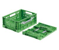 Clever-Fresh-Box advance 400 x 300 x 160 mm, Klapphöhe 36 mm Farbe: grün, offener Griff