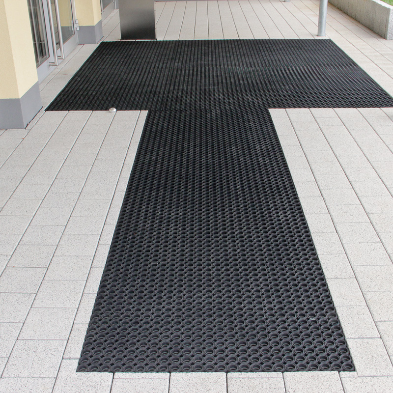 Wabenmatte schwarz 100x150cm
