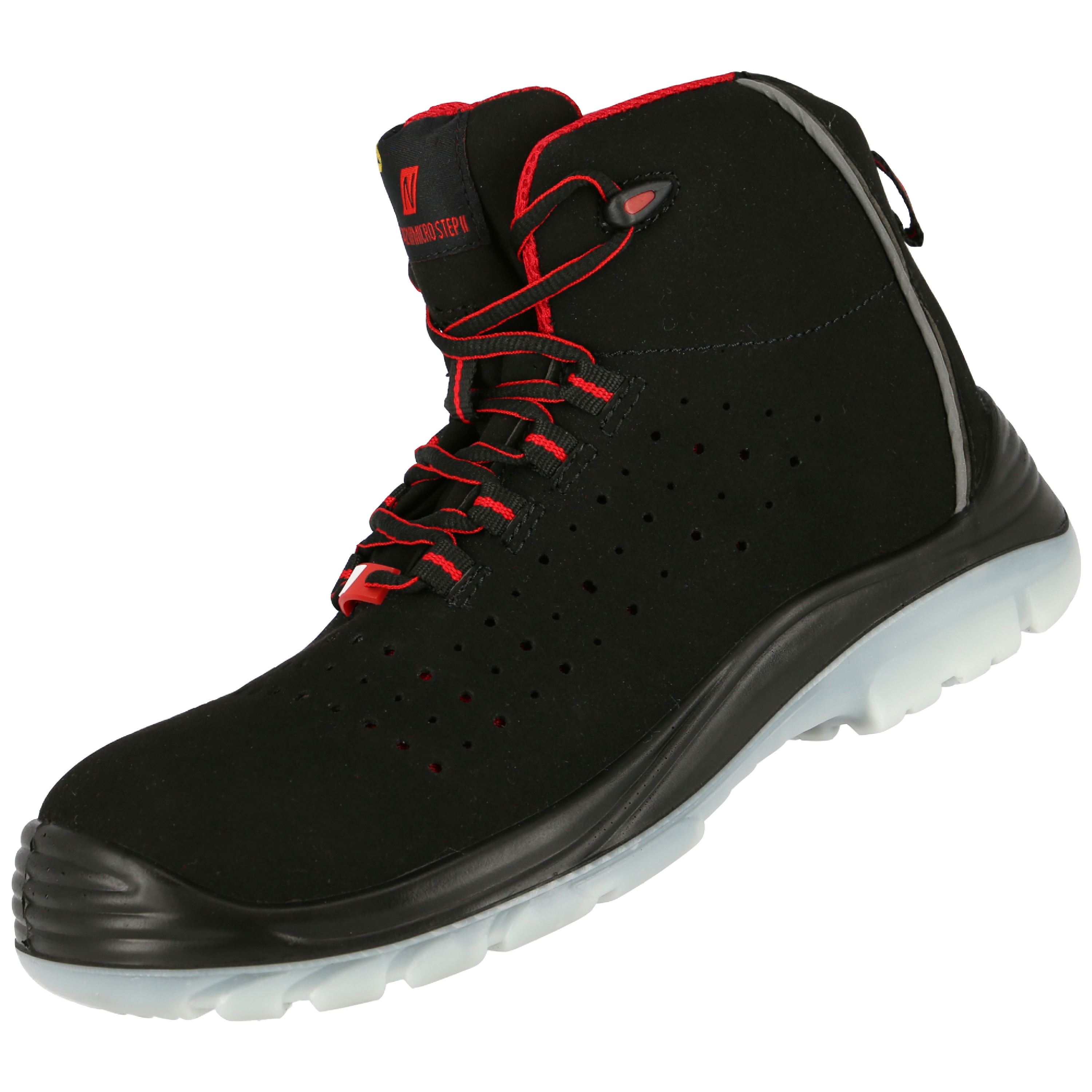 NITRAS MICRO STEP MID, S1 P Sicherheitsstiefel, halbhoch, schwarz, EN ISO 20345, EN 61340-4-3, DGUV Regel 112-191