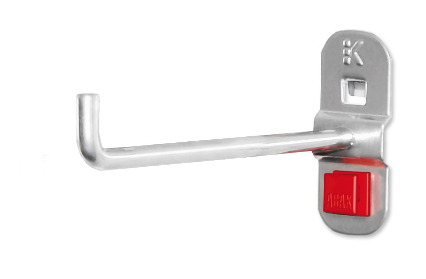 ABAX® Werkzeughalter senkrechtes Hakenende Länge 125 mm Alufarben