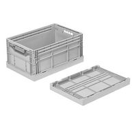 GEMÜSE-KLAPPKISTE KLAPPBOX Clever-Retail-Box 600 x 400 x 285 mm  Farbe: grau