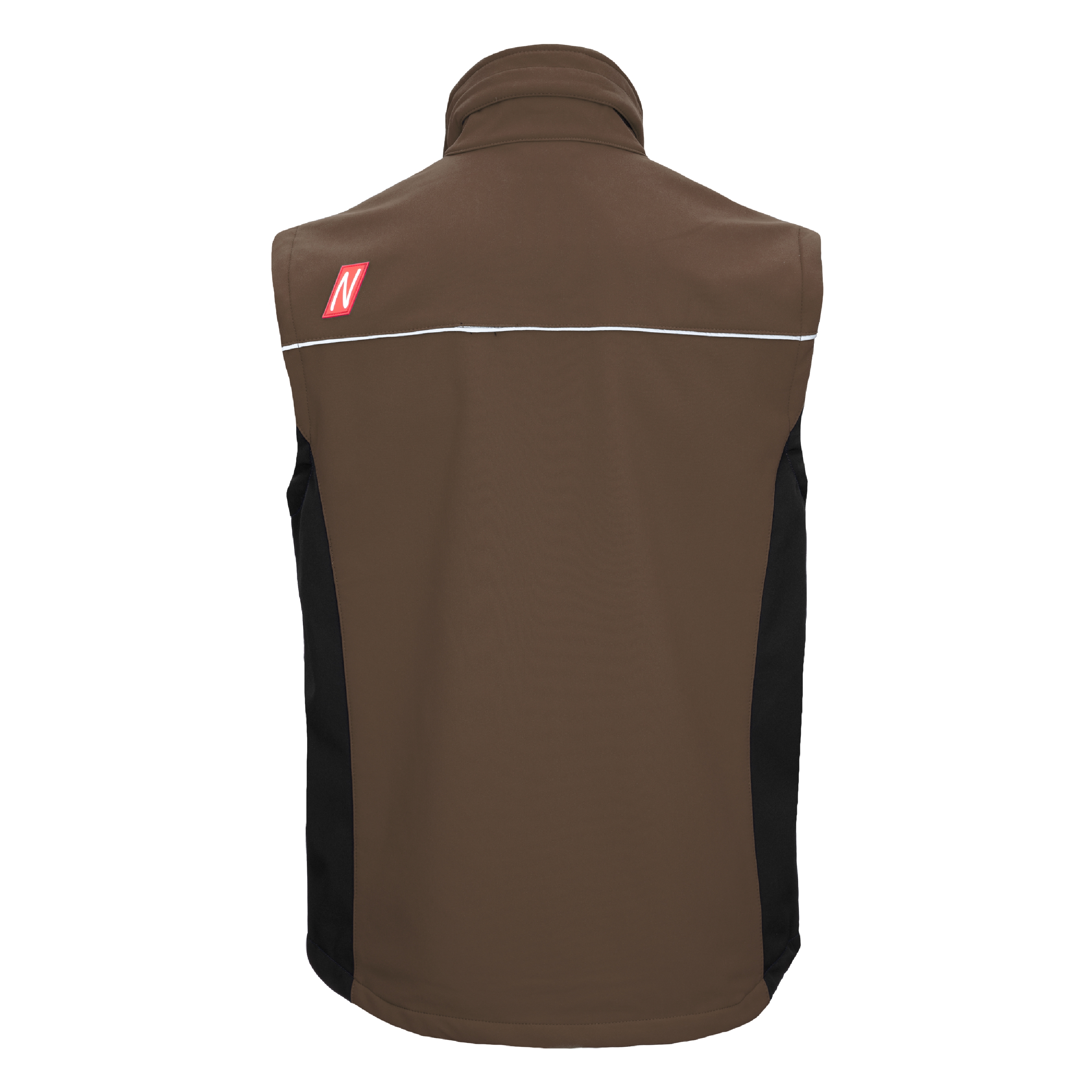 NITRAS MOTION TEX LIGHT, Softshellweste, braun / schwarz