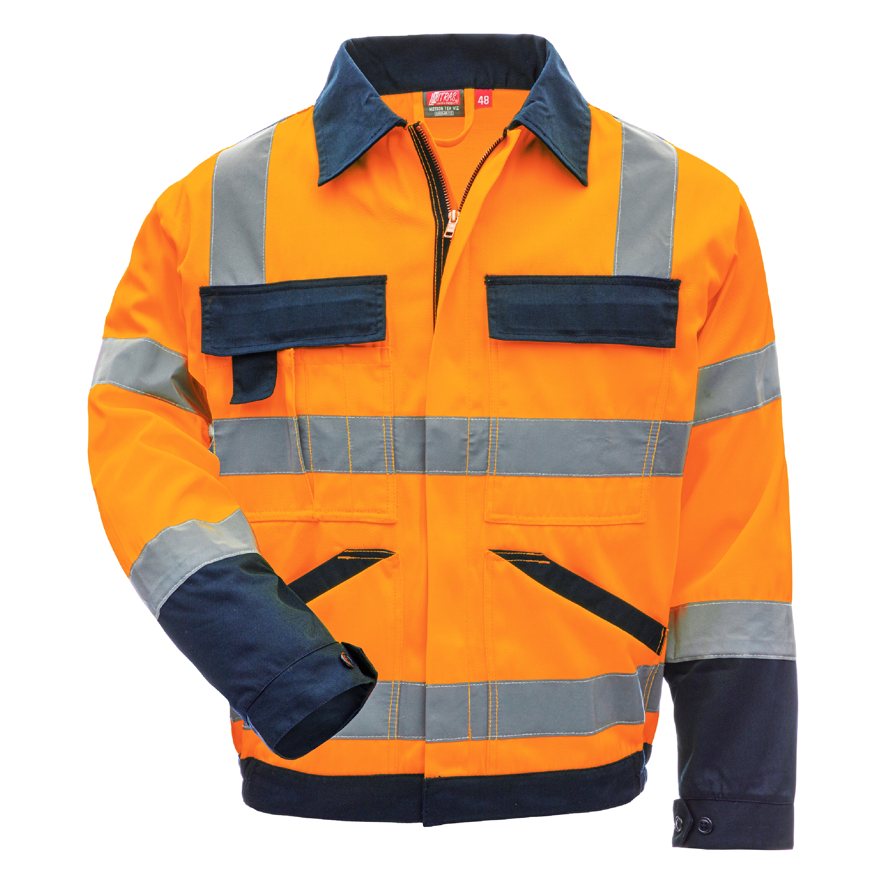 NITRAS MOTION TEX VIZ, Warnschutz - Arbeitsjacke, EN ISO 13688, EN ISO 20471