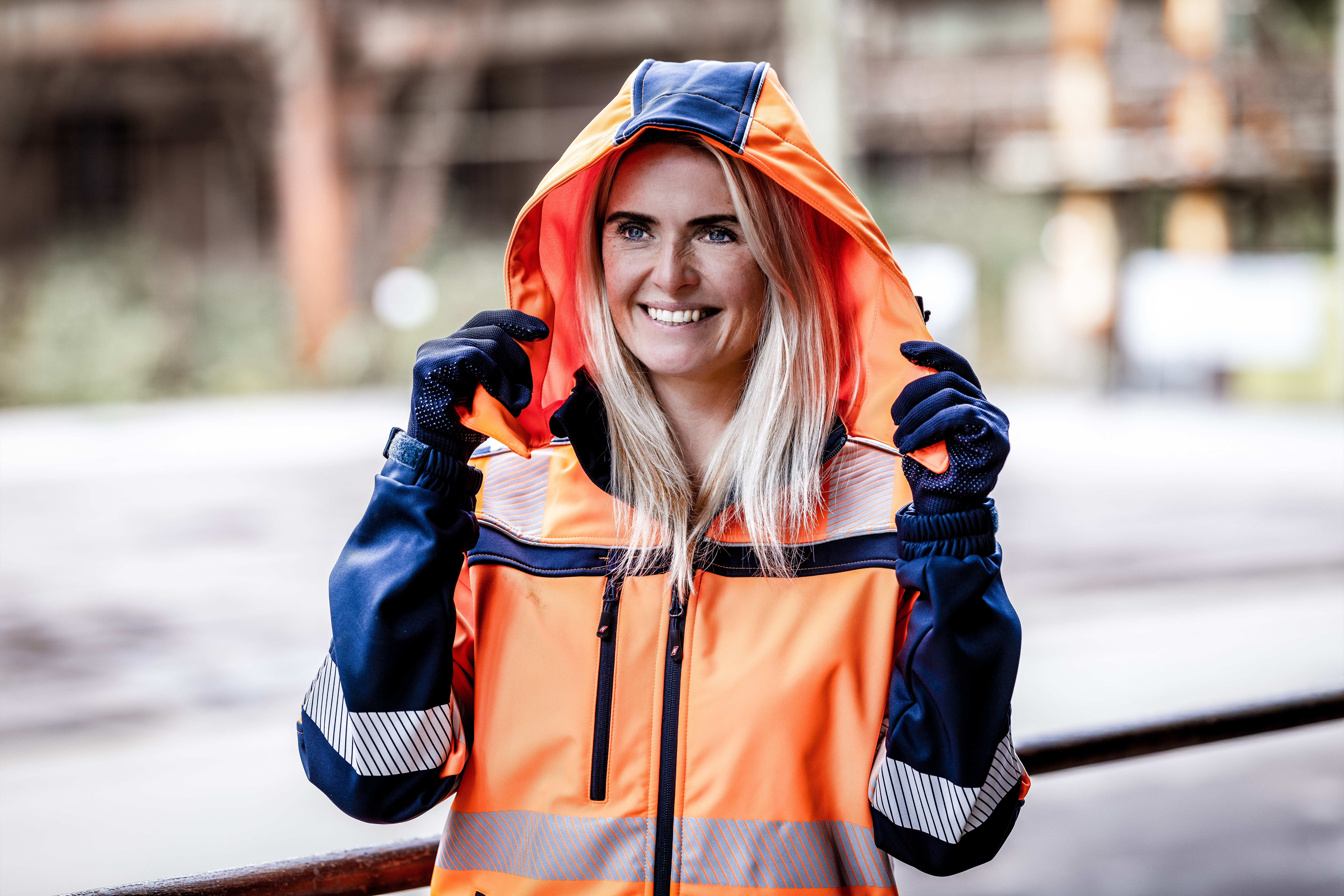 NITRAS MOTION TEX VIZ, Warnschutz-Softshelljacke, EN ISO 13688, EN ISO 20471