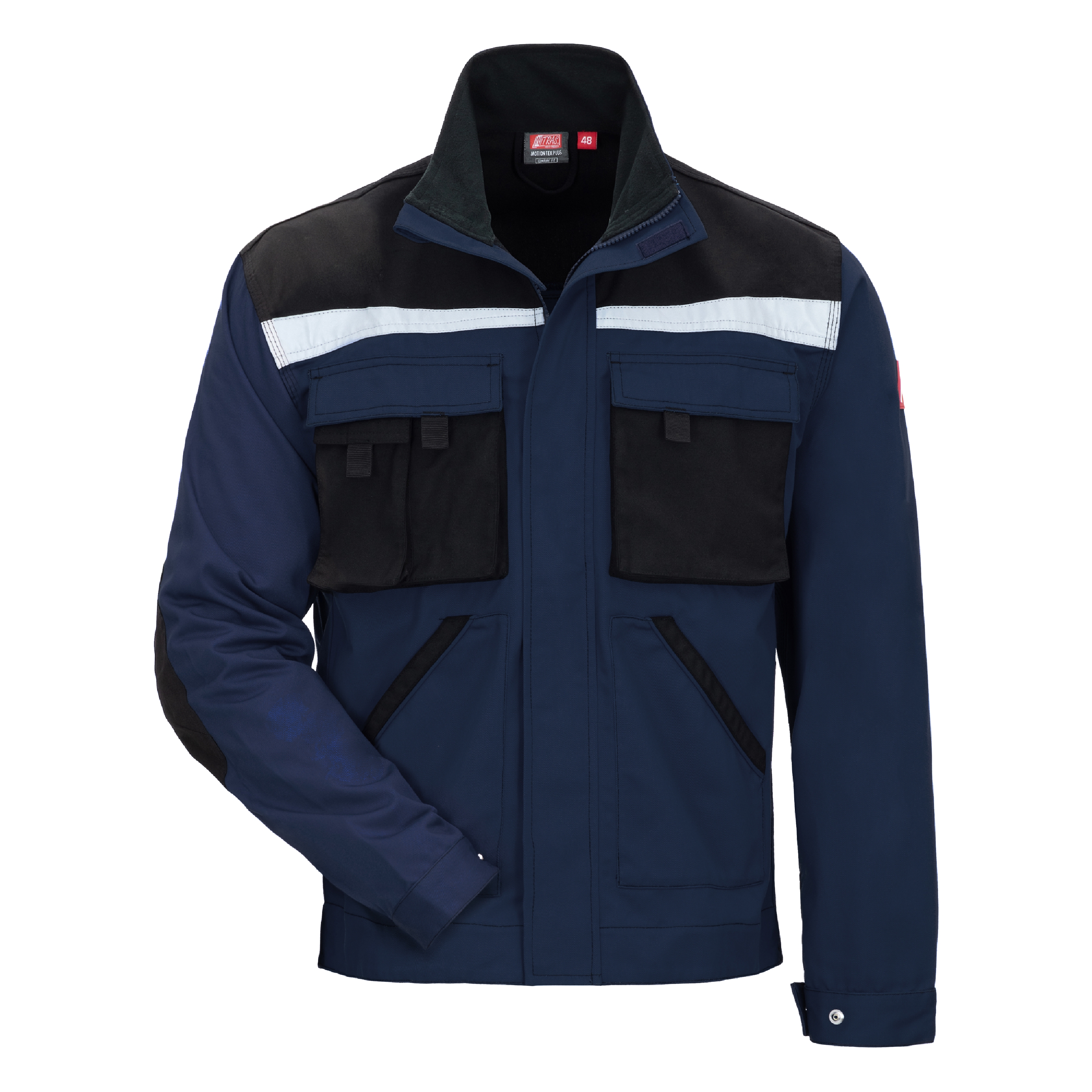 NITRAS MOTION TEX PLUS, Arbeitsjacke, marineblau / schwarz, OEKO-TEX