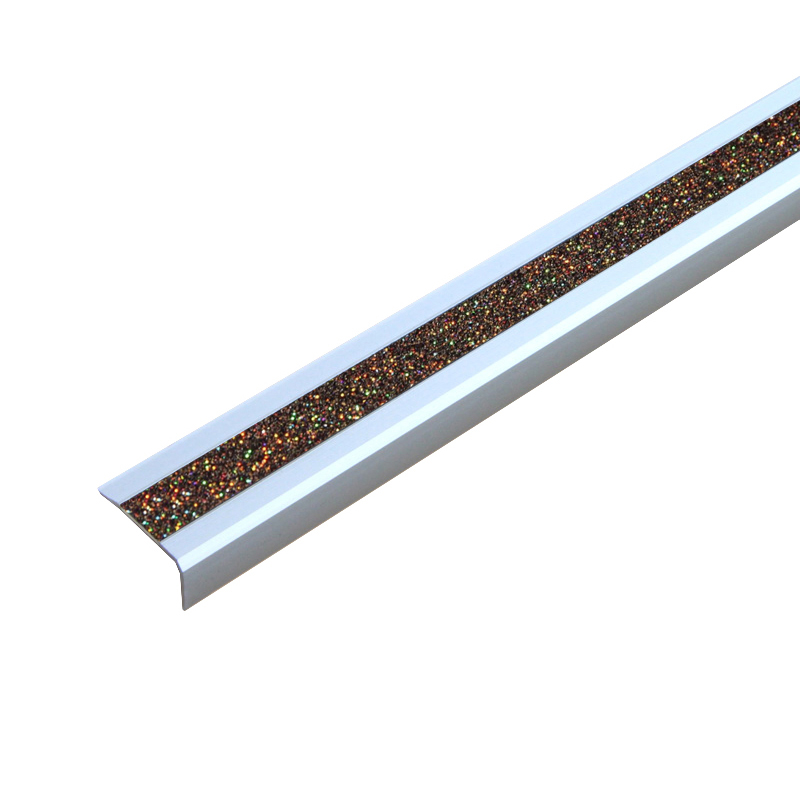 Antirutschtreppenkantenprofil Aluminium m2 GlitterGrip gold 53x800x31mm