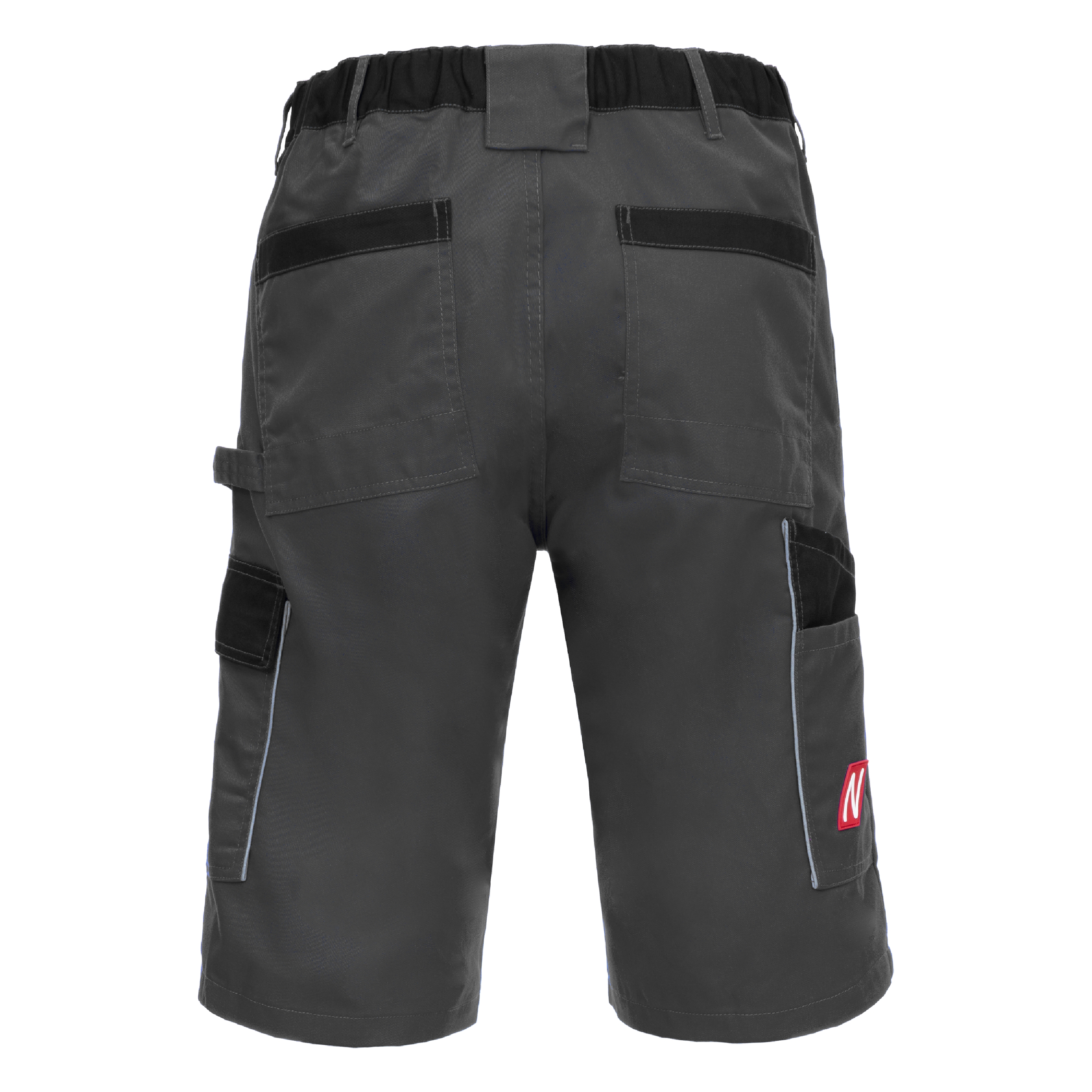 NITRAS MOTION TEX LIGHT, Arbeitshose, kurz, grau / schwarz, OEKO-TEX